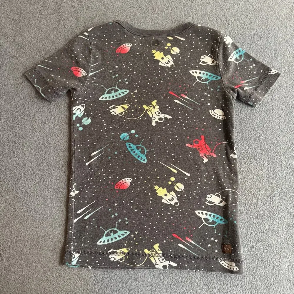 LOT of Kids Mismatched Pajamas Hanna Andersson Tea‎ Collection Boys 6/7 Cotton